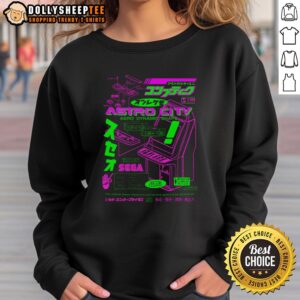 Original Astro City Aero Dynamic Shape Sweatshirt featuring a sleek design and vibrant colors for a stylish look.