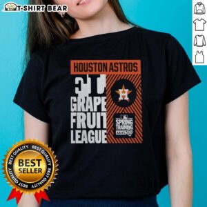 Top Houston Astros Grapefruit League Spring Training 2026 ladies tee showcasing vibrant team colors and logo.
