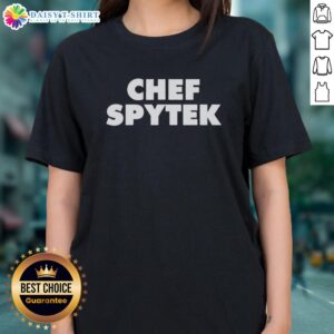 Top Chef Spytek Ladies Tee featuring a stylish design perfect for culinary enthusiasts and food lovers.