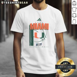 Good Miami Hurricanes March Madness T-Shirt featuring vibrant team colors and logo, perfect for basketball fans.