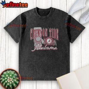 Premium Alabama Crimson Tide Basketball Graphic Washed T-Shirt featuring team logo and stylish design for fans.