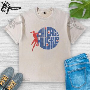 Pretty Women's Chicago Hustle Washed T-Shirt in a vibrant color, showcasing a stylish and casual design for everyday wear.