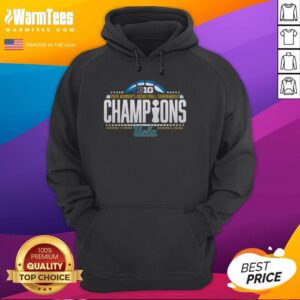 Premium UCLA Bruins Blue 84 hoodie celebrating 2026 Big Ten Women's Basketball Tournament Champions in locker room setting.