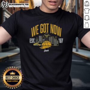 Nice We Got Now Expansion T-Shirt featuring bold graphic design, perfect for casual wear and showcasing a trendy style.