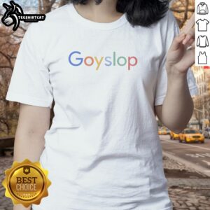 Official Goyslop Ladies Tee in vibrant Google colors, perfect for casual wear and showcasing your unique style.