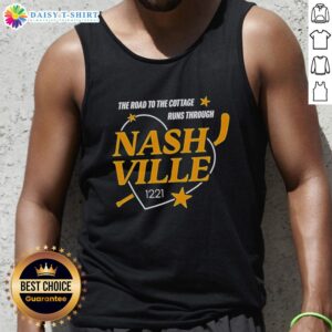 Nashville Predators tank top featuring 'The Road to the Cottage' design, perfect for fans and summer wear.