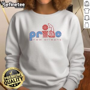 Stylish Hot New Orleans Pride sweatshirt featuring vibrant colors and a bold design, perfect for celebrating LGBTQ+ pride.