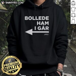 Alt Text: Cozy Good Danish Princess Bollede Ham I Gar hoodie featuring a charming design, perfect for casual wear and Danish culture fans.