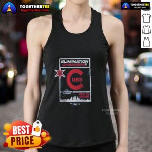 Pretty WWE X Chicago Cubs Elimination Chamber 2026 tank top displayed on a mannequin, showcasing vibrant design and style.