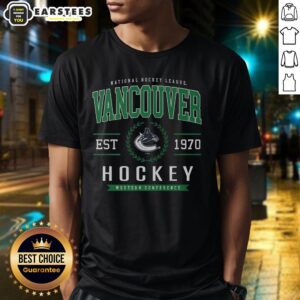 Good Vancouver Canucks Hockey Legacy Crest T-Shirt featuring team colors and logo, perfect for fans and collectors.