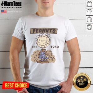 Alt Text: Cute Peanuts Pigpen Est 1950 T-Shirt featuring Pigpen's messy character design in a playful graphic style.