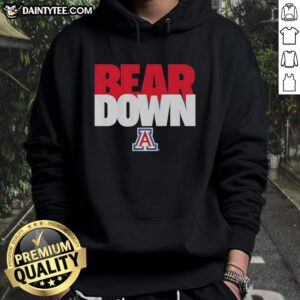 Arizona Wildcats NCAA Bear Down hoodie showcasing team spirit and style for fans of college sports.