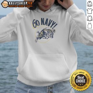 Original Go Navy Midshipmen Retro Hoodie featuring classic navy design and logo, perfect for fans and alumni.