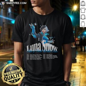 Nice Luna Snow Fate Of Both Worlds Tour T-Shirt featuring vibrant graphics and stylish design for fans of the series.