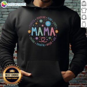 Stylish Nice Mama Fearless Generous Kind Loved Hoodie in soft fabric, perfect for casual outings and cozy comfort.