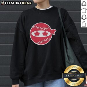 Awesome Pitching Ninja Canada Baseball Sweatshirt featuring a stylish design for baseball enthusiasts and fans.
