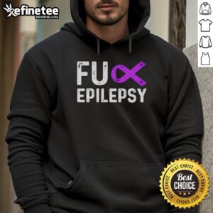 Official Fck Epilepsy Purple Ribbon T-Shirt - Image 2