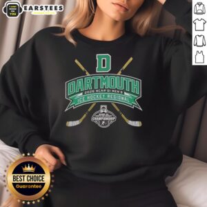 Good Dartmouth Big Green 2026 NCAA Division I Men's Ice Hockey Regional Sweatshirt in green with logo.