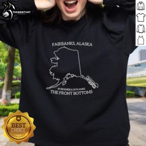 Premium Fairbanks Alaska 'In Sickness And In Flames' The Front Bottoms sweatshirt showcasing cozy design and vibrant colors.