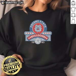 Vintage 1983 Fresno State Basketball sweatshirt featuring classic design and team colors, perfect for retro sports fans.