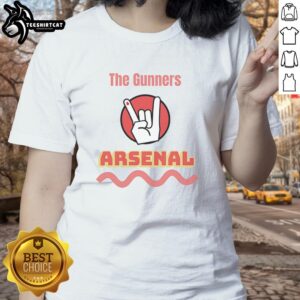 Alt Text: Premium Arsenal Ladies Tee featuring stylish design, perfect for Gunners fans and casual wear.