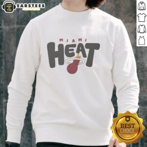 Awesome Miami Heat Bubble Sweatshirt featuring bold team colors and logo, perfect for fans and stylish winter wear.