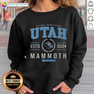 Official Utah Mammoth Hockey Legacy Crest Sweatshirt featuring team logo and stylish design for fans.