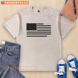 Good USA Redacted Flag Washed T-Shirt featuring a vintage design, perfect for patriotic fashion enthusiasts.