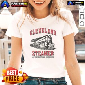 Awesome Cleveland Steamer Ladies Tee showcasing a stylish design for an unforgettable experience in casual wear.