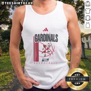 Alt Text: Stylish Good Louisville Cardinals March Madness tank top featuring team colors and logo, perfect for game day.