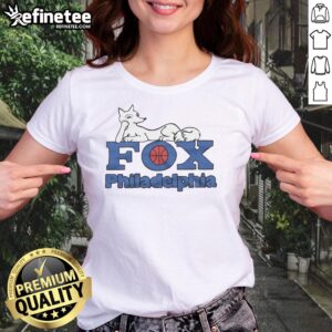 Hot Philadelphia Fox Ladies Tee featuring a stylish design, perfect for casual wear and showing team spirit.