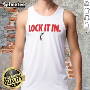 Alt Text: Stylish Hot Cincinnati Bearcats 2026 Lock It In Tank Top featuring bold team graphics and a comfortable fit.