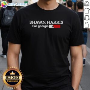 Top Shawn Harris For Georgia T-Shirt featuring bold graphics and vibrant colors, perfect for supporters of Shawn Harris.