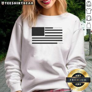 Good USA Redacted Flag Sweatshirt featuring a stylish design with a bold redacted American flag graphic.