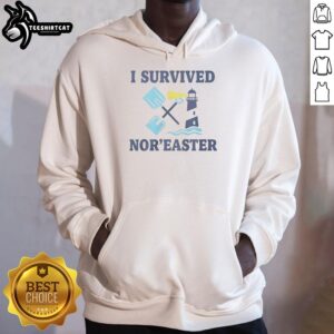 Original I Survived Noreaster 2026 Hoodie, showcasing a cozy design perfect for winter weather and storm enthusiasts.