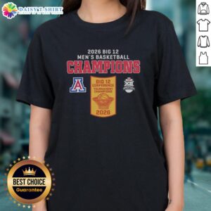Official Arizona Wildcats Men's Basketball Champions 2026 ladies tee featuring vibrant team colors and logo design.