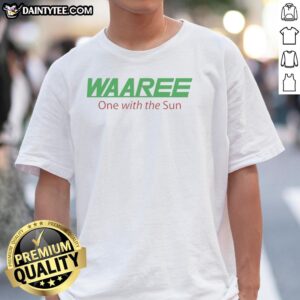Good Waaree One With The Sun T-Shirt featuring vibrant sun graphics on a stylish, comfortable fabric.
