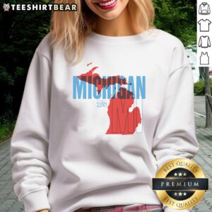Alt Text: Awesome America250 Michigan Sweatshirt featuring vibrant design celebrating Michigan's heritage and culture.
