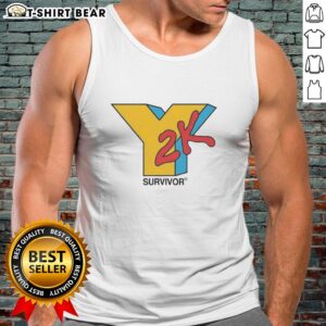 Good Y2K Survivor logo tank top featuring a retro design, perfect for nostalgic fashion and Y2K-themed outfits.