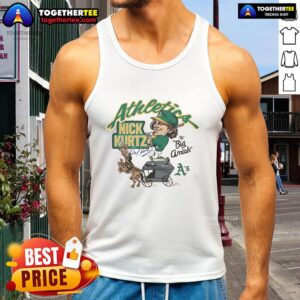 Alt Text: Nick Kurtz wearing the Nice Athletics Big Amish tank top, showcasing a stylish athletic look for summer workouts.