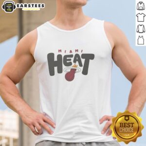 Alt Text: Awesome Miami Heat bubble tank top showcasing vibrant team colors and stylish design for fans and athletes.