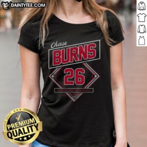 Alt Text: Awesome Chase Burns Classic Diamond Ladies Tee in vibrant colors, perfect for casual outings and stylish comfort.