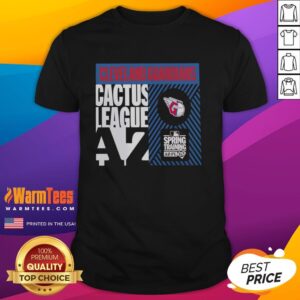 Alt Text: Original Cleveland Guardians Cactus League Spring Training 2026 T-Shirt featuring team logo and vibrant design.