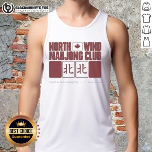 Nice North Wind Mahjong Club Toronto Canada tank top featuring a vibrant design and comfortable fit for avid players.