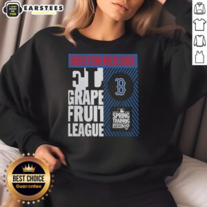 Hot Boston Red Sox Grapefruit League Spring Training 2026 sweatshirt in vibrant red, perfect for fans.