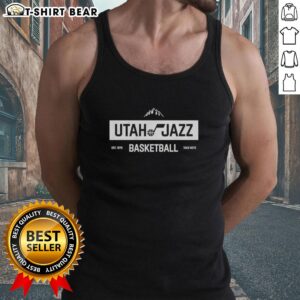 Nice Utah Jazz basketball 'Take Note' tank top, established 1979, showcasing team pride and style for fans.