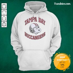 Alt Text: Original Tampa Bay Buccaneers Snoopy Freedom 2026 logo hoodie featuring vibrant colors and a unique design.