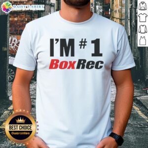 Alt Text: Original I'M 1 Boxrec T-Shirt featuring bold graphics and a comfortable fit for boxing fans and enthusiasts.
