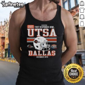 Official UTSA Roadrunners Servpro First Responder Bowl tank top featuring team logo and vibrant colors for sports fans.