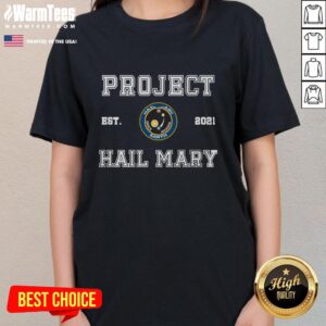 Good Project Hail Mary Earth Est 2021 Ladies Tee featuring a stylish design for fans of sci-fi literature.